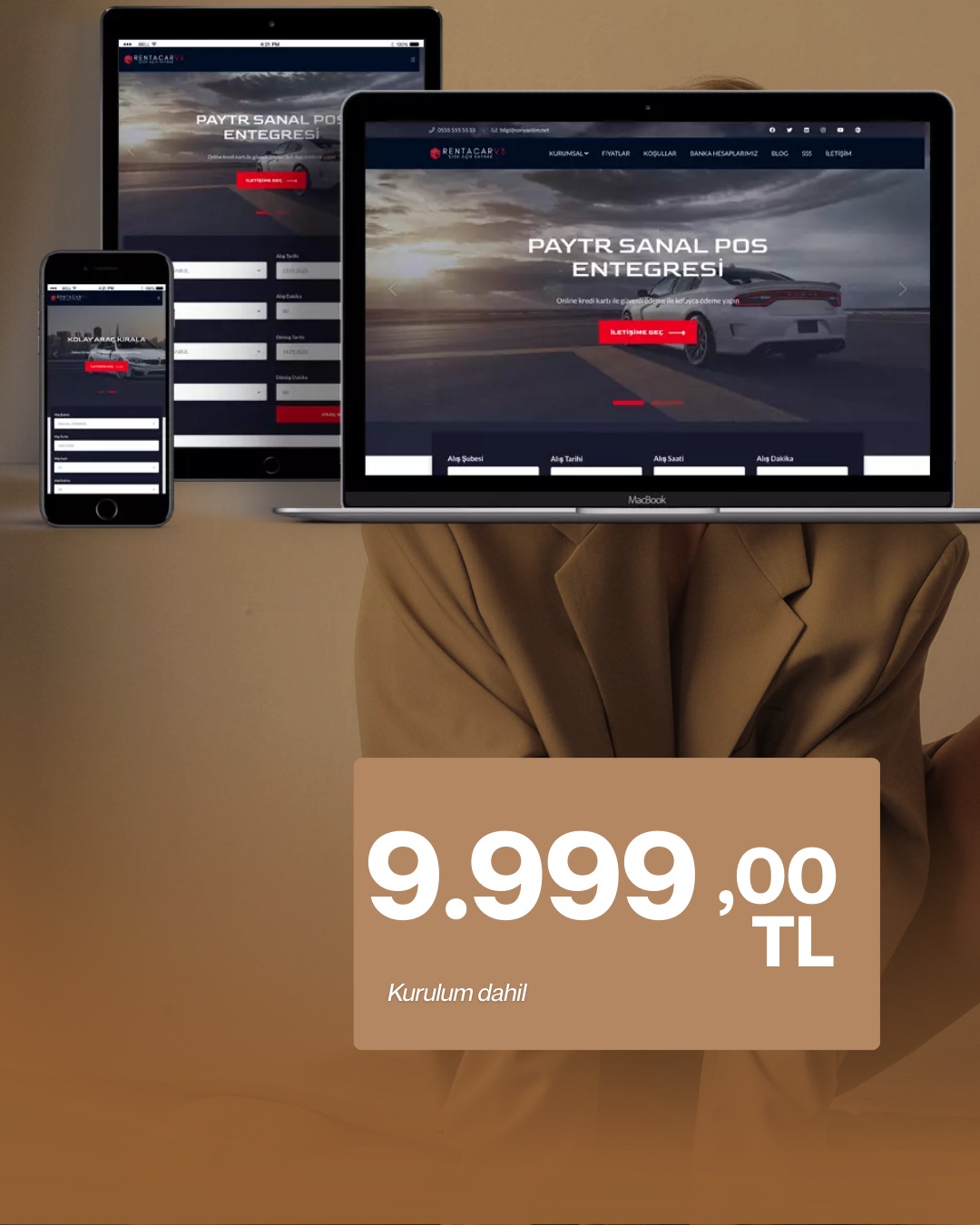 Sektörel Profesyonel Web Tasarım Paketi (Hepsi Bir Arada)